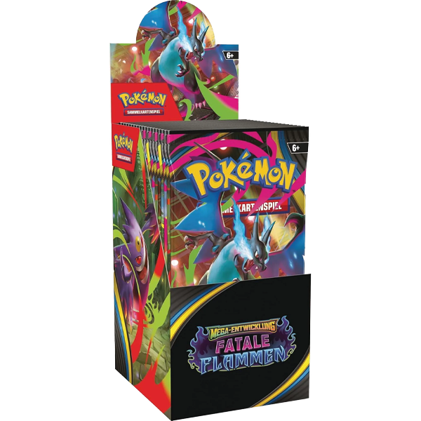 Pokemon Boosterpack Display Mega Entwicklung Fatale Flammen 18 Boosterpacks Deutsch