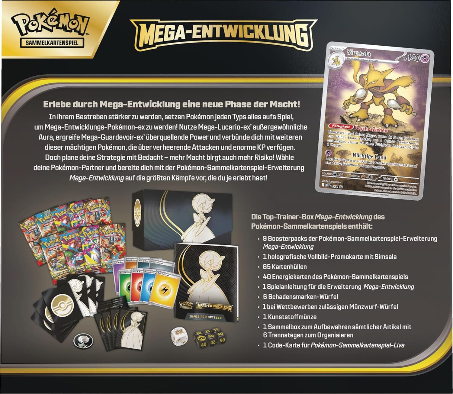 Pokémon Mega Entwicklung Top Trainer Box Guardevoir (DE)
